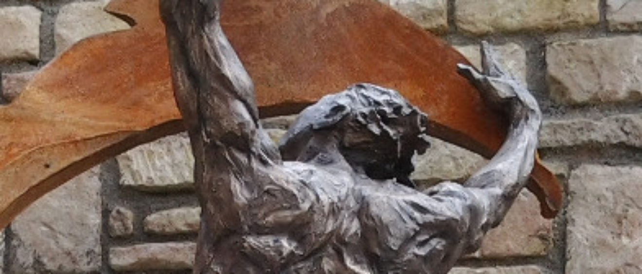 opera in bronzo dello scultore di Pavia Antonio De Paoli