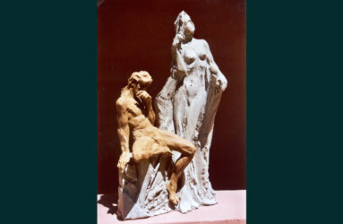 ragione e sentimento opera dello scultore di Pavia Antonio De Paoli