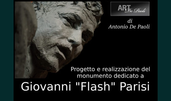 monumento dedicato a Giovanni Parisi realizzato da Antonio De Paoli a Voghera - fasi di realizzazione