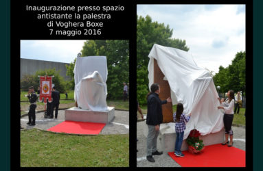 monumento dedicato a Giovanni Parisi realizzato da Antonio De Paoli a Voghera - fasi di realizzazione