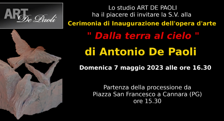 invito inaugurazione altare a Piandarca