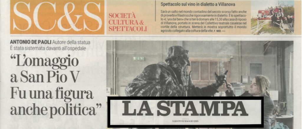 San Pio V realizzato da Antonio De Paoli ad Alessandria