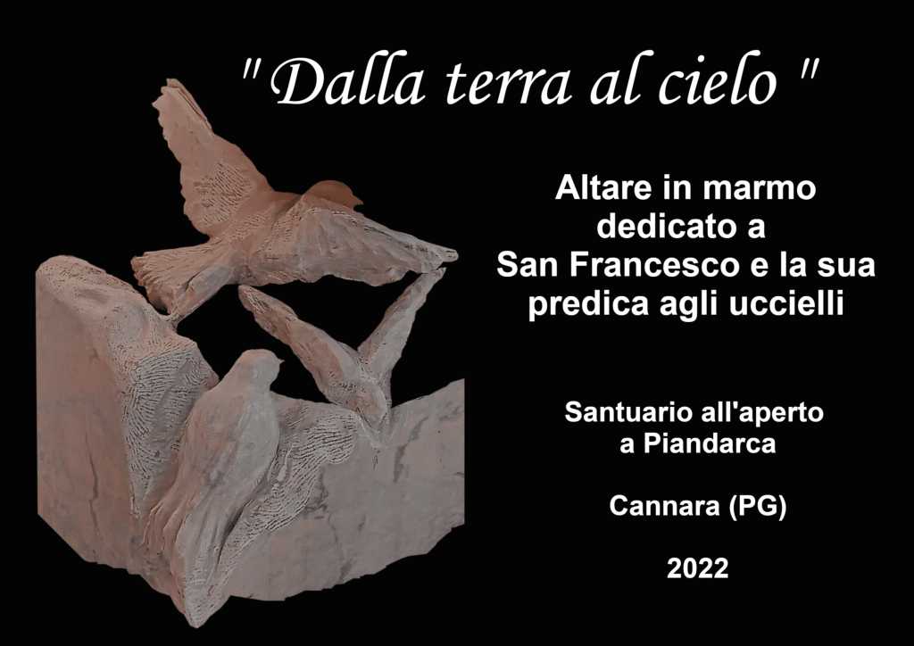 Altare a Piandarca di Cannara realizzato da Antonio De Paoli - le fasi