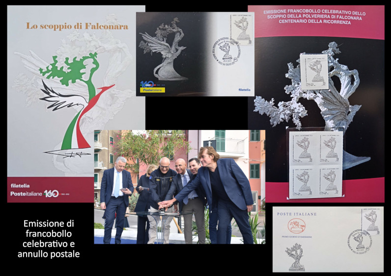 la metamorfosi della fenice - opera di Antonio De Paoli per il centenario dello scoppio di falconara