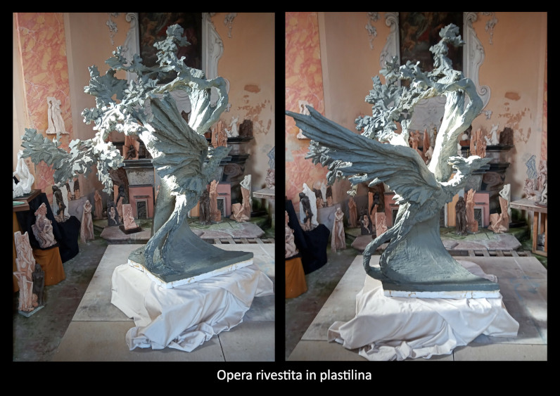 la metamorfosi della fenice - opera di Antonio De Paoli per il centenario dello scoppio di falconara