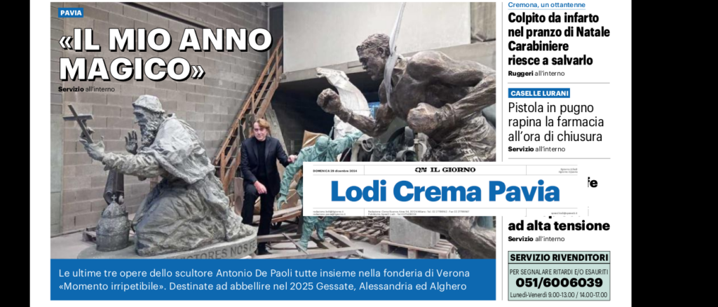 anno d'oro dello scultore Antonio De Paoli
